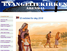 Tablet Screenshot of evangeliekirken-arendal.no